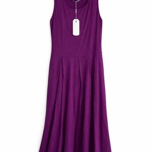 Elegant Purple Sleeveless Dress